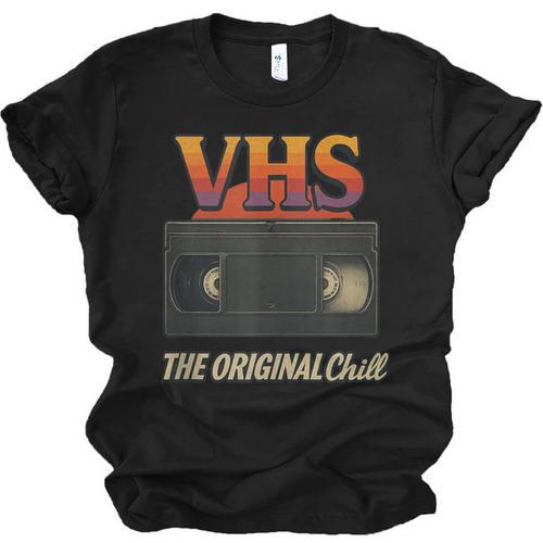 VHS Tape Nostalgia Old School Technology Humor Unisex Jersey T-Shirt - Figerry