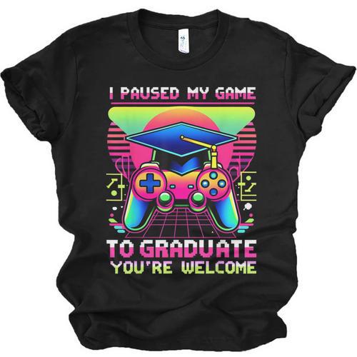 Video Gamer Graduate Graduation Grad Gaming Unisex Jersey T-Shirt - Best Gift Smart