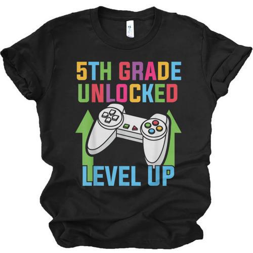 VIDEO GAMER Graduation Student Teacher Last Day School Kids Unisex Jersey T-Shirt - Best Gift Smart