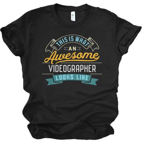 Videographer Shirt Awesome Job Occupation Graduation Unisex Jersey T-Shirt - Best Gift Smart