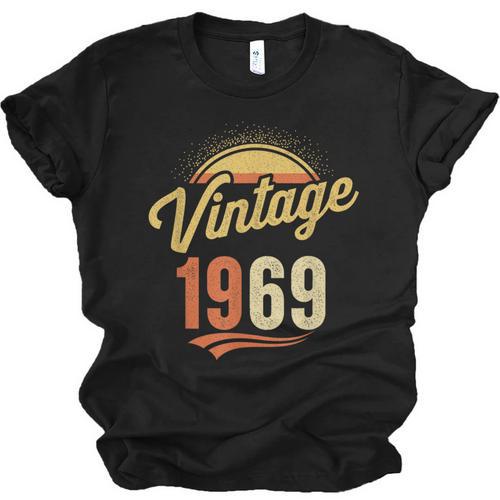 Vintage 1969 Retro Era Badge For Nostalgia Fans Unisex Jersey T-Shirt - Figerry