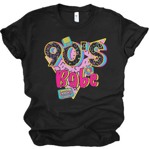 Vintage 90's Babe Party Back To 90s Cassette Nostalgia Unisex Jersey T-Shirt - Figerry