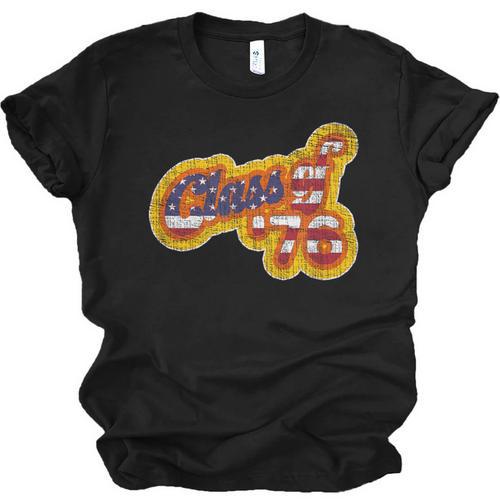 Vintage Class Of 1976 Bicentennial Graduation Year Unisex Jersey T-Shirt - Best Gift Smart