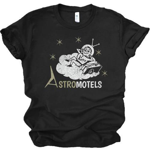 Vintage Hotel Matchbook Astro Motels 50s Retro Spaceman Unisex Jersey T-Shirt - Bookorys UK
