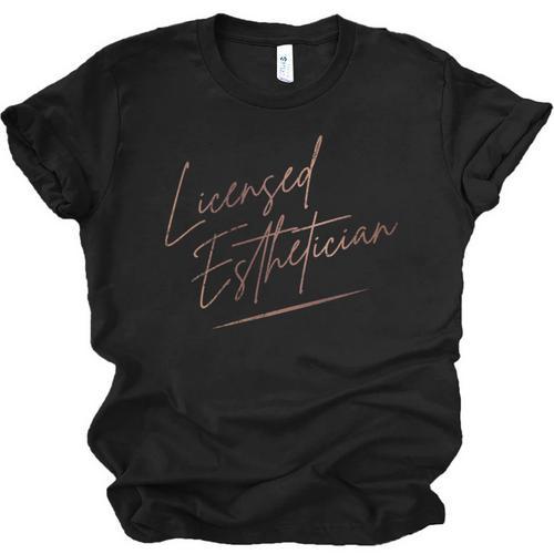 Vintage Licensed Esthetician Graduation Licensed Esthetician Unisex Jersey T-Shirt - Best Gift Smart