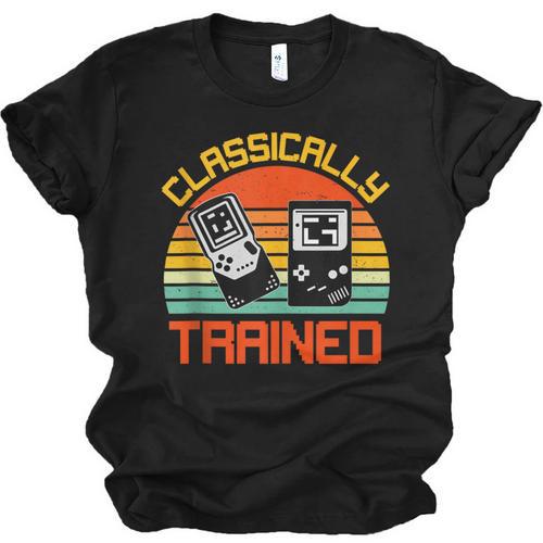 Vintage Retro Classically Trained Video Game 90s Nostalgia Unisex Jersey T-Shirt - Figerry