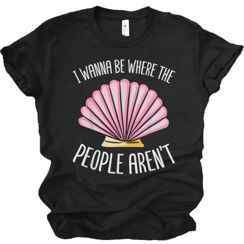 I Wanna Be Where The People Aren't Introverted Introvert Unisex Jersey T-Shirt - Raresse