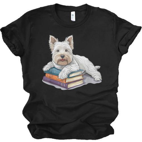 West Highland Terrier Books Dog Breed Westie Unisex Jersey T-Shirt - Bookorys