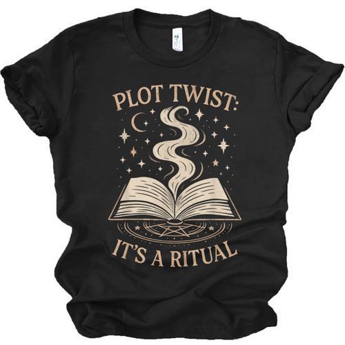 Witchy Book Club Pagan Reader Occult Fiction Coven Ritual Unisex Jersey T-Shirt - Bookorys DE