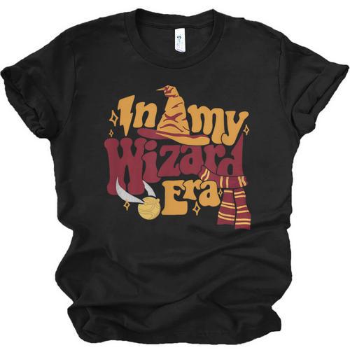 In My Wizard Era Groovy Bookish Fantasy Reader Book Lover Unisex Jersey T-Shirt - Bookorys