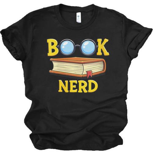 Women's Adorable Book Nerd Typography Minimalist Library Lover Unisex Jersey T-Shirt - Bookorys AU