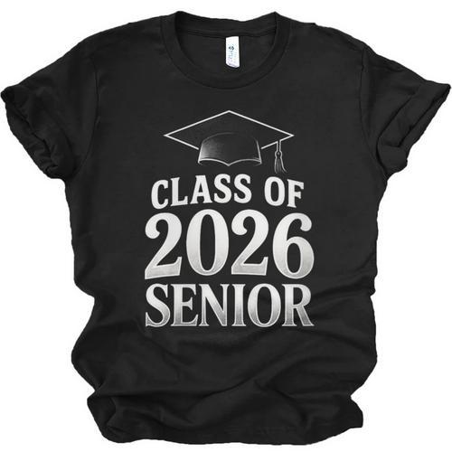 Women's Class Of 2026 Senior Graduation School College Unisex Jersey T-Shirt - Best Gift Smart