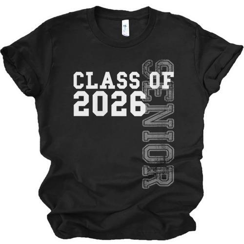 Women's Senior Class Of 2026 Graduation Year High School & College Unisex Jersey T-Shirt - Best Gift Smart