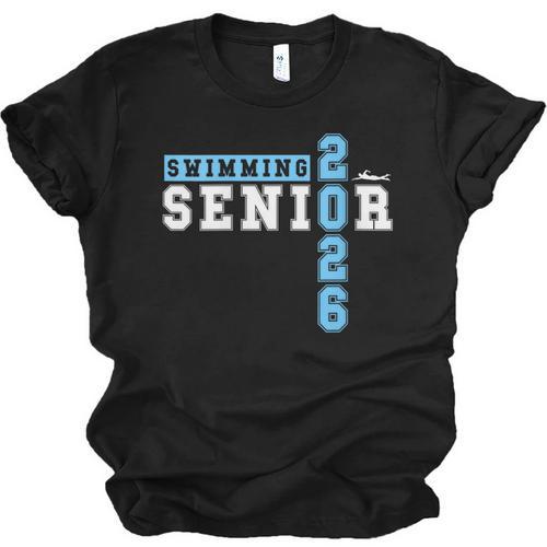 Women's Swimming Senior Night Swim Senior 2026 Graduation 39 Unisex Jersey T-Shirt - Best Gift Smart