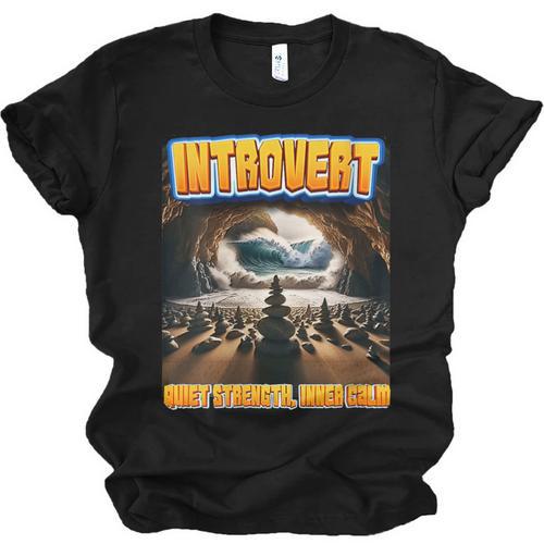World Introvert Day Quiet Strength Inner Calm Unisex Jersey T-Shirt - Raresse