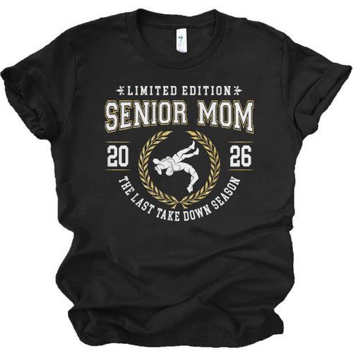 Wrestling Senior Mom The Final Match 2026 Graduation Unisex Jersey T-Shirt - Best Gift Smart