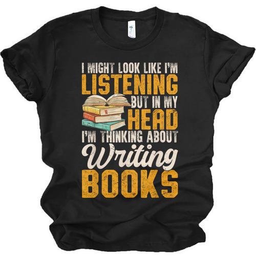 Writer Book Published Author Writers Men Women Unisex Jersey T-Shirt - Bookorys