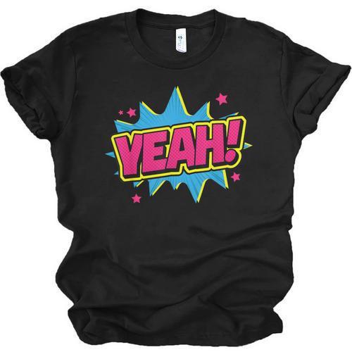 Yeah Comic Comic Book Graphic Unisex Jersey T-Shirt - Bookorys UK