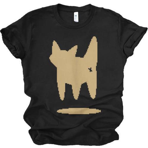Yk2 Cat With Tomboy Tail 90s Nostalgia Downtown Indie Unisex Jersey T-Shirt - Figerry