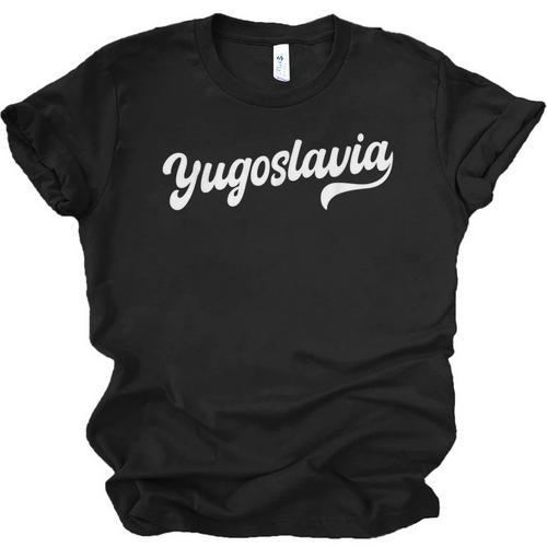 Yugoslavia Typeset Proud Yugoslav Nostalgia Unisex Jersey T-Shirt - Figerry