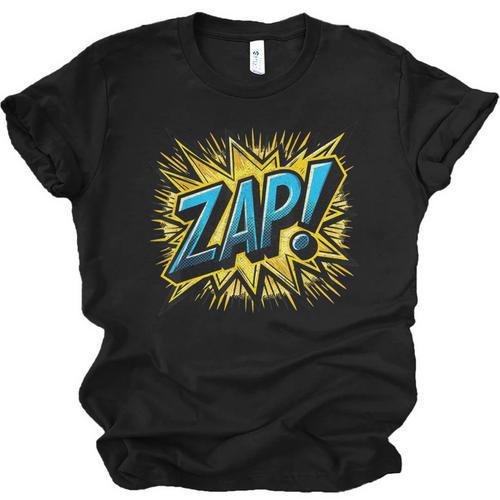 ZAP Comic Book Retro Artwork – Cartoon Collector Unisex Jersey T-Shirt - Bookorys