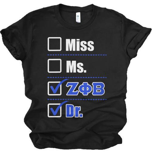 Zeta Phi Beta Doctor Graduation Zeta Phi Beta HBCU Doctor Unisex Jersey T-Shirt - Best Gift Smart
