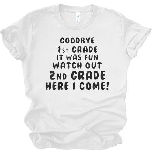 1st First Grade Graduation Tshirt Moving On To 2nd Grade Unisex Jersey T-Shirt - Best Gift Smart