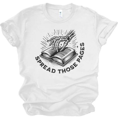 2 SIDES I Look Better Bent Over A Book Saying Quote Unisex Jersey T-Shirt - Bookorys UK