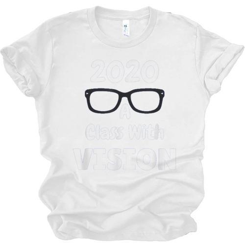 2020 A Class With Vision Perfect Eyesight Graduation T Unisex Jersey T-Shirt - Best Gift Smart