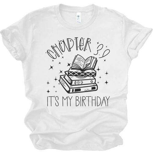 39th Birthday Women Book Lovers Chapter 39 Its My Birthday Unisex Jersey T-Shirt - Bookorys