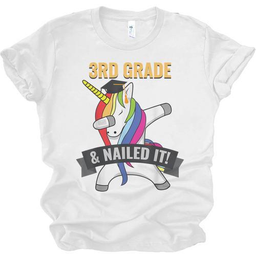 3RD GRADE NAILED IT UNICORN DABBING GRADUATION T-SHIRT Unisex Jersey T-Shirt - Best Gift Smart