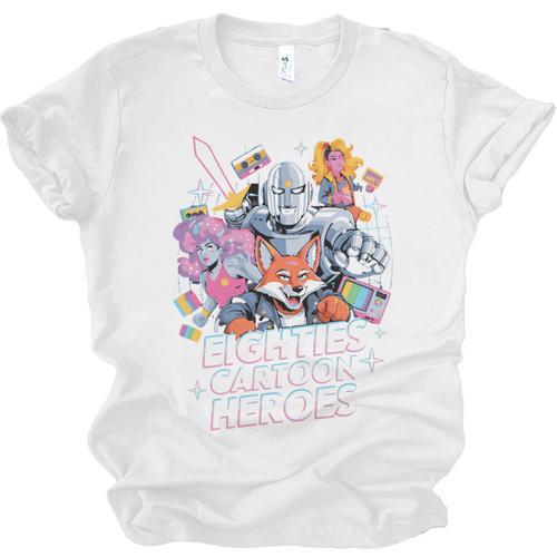 80's Cartoon Heroes Apparel For Retro Nostalgia Fans Unisex Jersey T-Shirt - Figerry