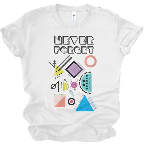 80s Nostalgia Never Forget Unisex Jersey T-Shirt - Figerry