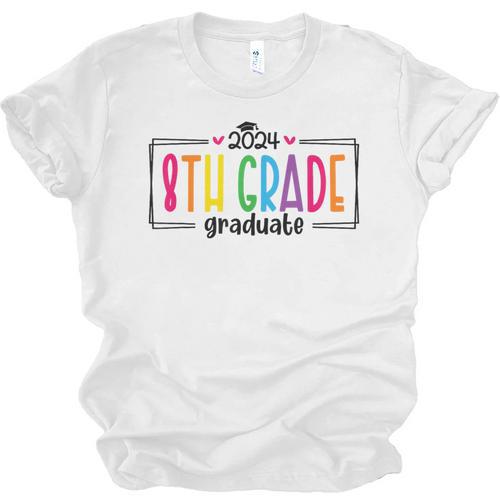 8th Eighth Grade Graduation 2025 Graduate Last Day Of School Unisex Jersey T-Shirt - Best Gift Smart