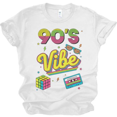 90s Nostalgia Retro Apparel 90'S Vibe Retro Unisex Jersey T-Shirt - Figerry
