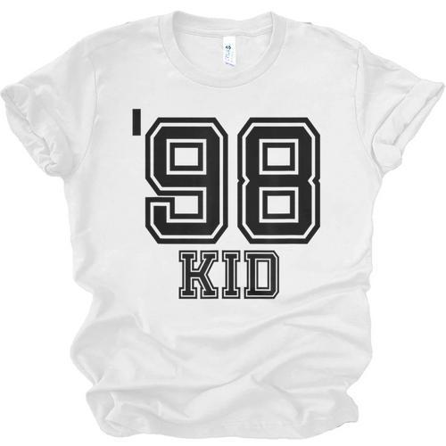 '98 Kid Perfect Vintage Retro Nostalgia Gear For Year 1998 Unisex Jersey T-Shirt - Figerry