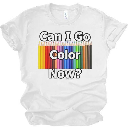 Adult Coloring Book Can I Go Color Now Women Men Adults Premium Tri-Blend Unisex Jersey T-Shirt - Bookorys AU