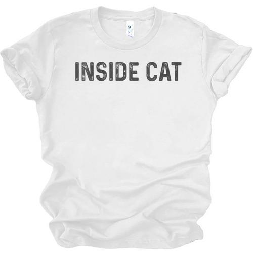 Antisocial Introvert Women Men Kids Inside Cat Unisex Jersey T-Shirt - Raresse