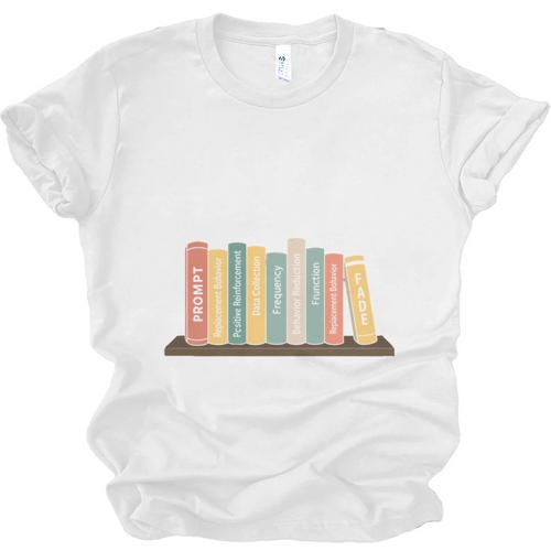 Applied Behavior Analysis Book Wildflower ABA RBT Therapist Unisex Jersey T-Shirt - Bookorys AU
