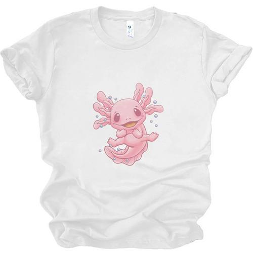 Axolovert Axolotl Humor Salamander Introvert Unisex Jersey T-Shirt - Raresse