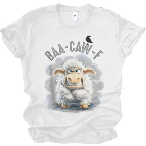Back Off – Sheep Baa Crow Caw Pun For Introverts Unisex Jersey T-Shirt - Raresse