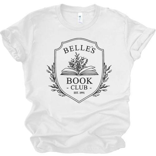 Belle's Book Club Est 1991 Belle's Book Shop Unisex Jersey T-Shirt - Bookorys