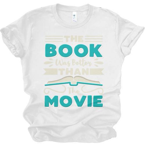 The Book Was Better Than The Movie Literary Library Bookworm Premium Tri-Blend Unisex Jersey T-Shirt - Bookorys