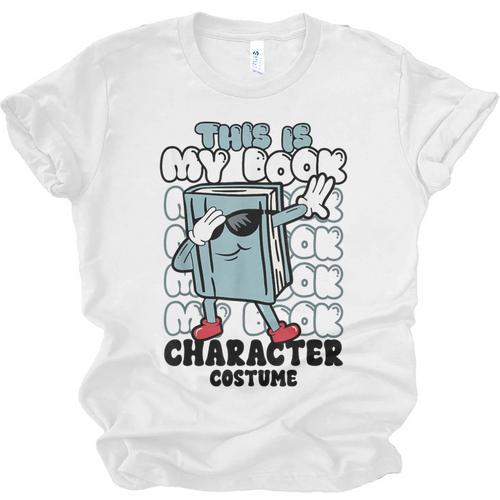 This Is My Book Character Costume Reading Book Lover Unisex Jersey T-Shirt - Bookorys