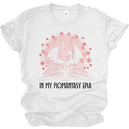 Book Dragon In My Fantasy Era Romantasy Bookish Books Lovers Unisex Jersey T-Shirt - Bookorys