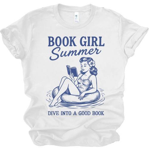 Book Girl Summer Unisex Jersey T-Shirt - Bookorys UK