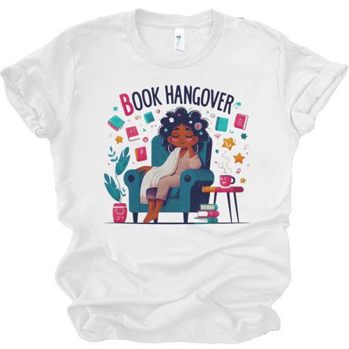 Book Lover Graphic Tee Book Hangover Premium Tri-Blend Unisex Jersey T-Shirt - Bookorys