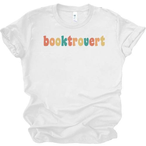 Book Lovers Introverted Bookworm Reading Booktrovert Unisex Jersey T-Shirt - Raresse