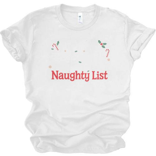 My Book Preference Naughty List Readers Christmas Joke Unisex Jersey T-Shirt - Bookorys CA