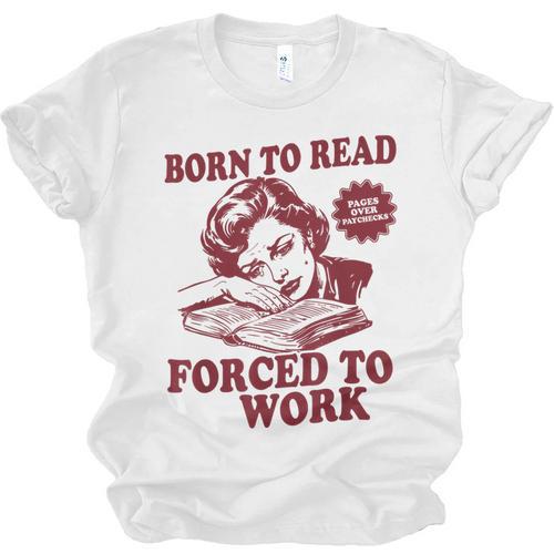 Book Readers Forced To Work Sadness Unisex Jersey T-Shirt - Bookorys DE